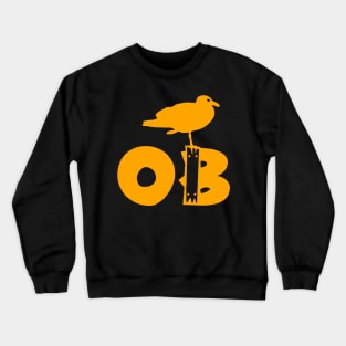 Ocean Beach Stump Orange Crewneck Sweatshirt